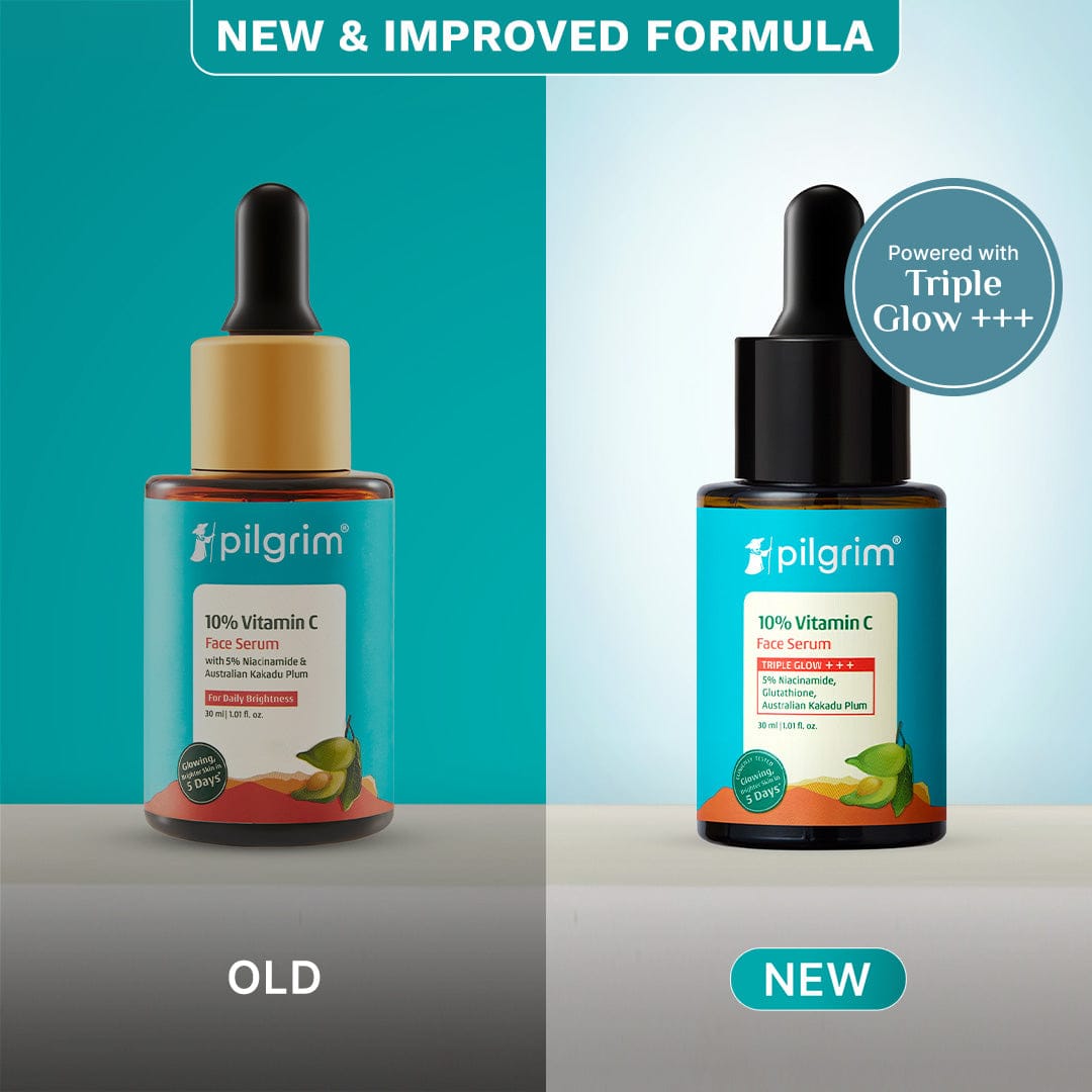 Pilgrim 10% Vitamin C Face Serum For Triple Glow+++, 30ml - Image 3 - Buy from Indicrest