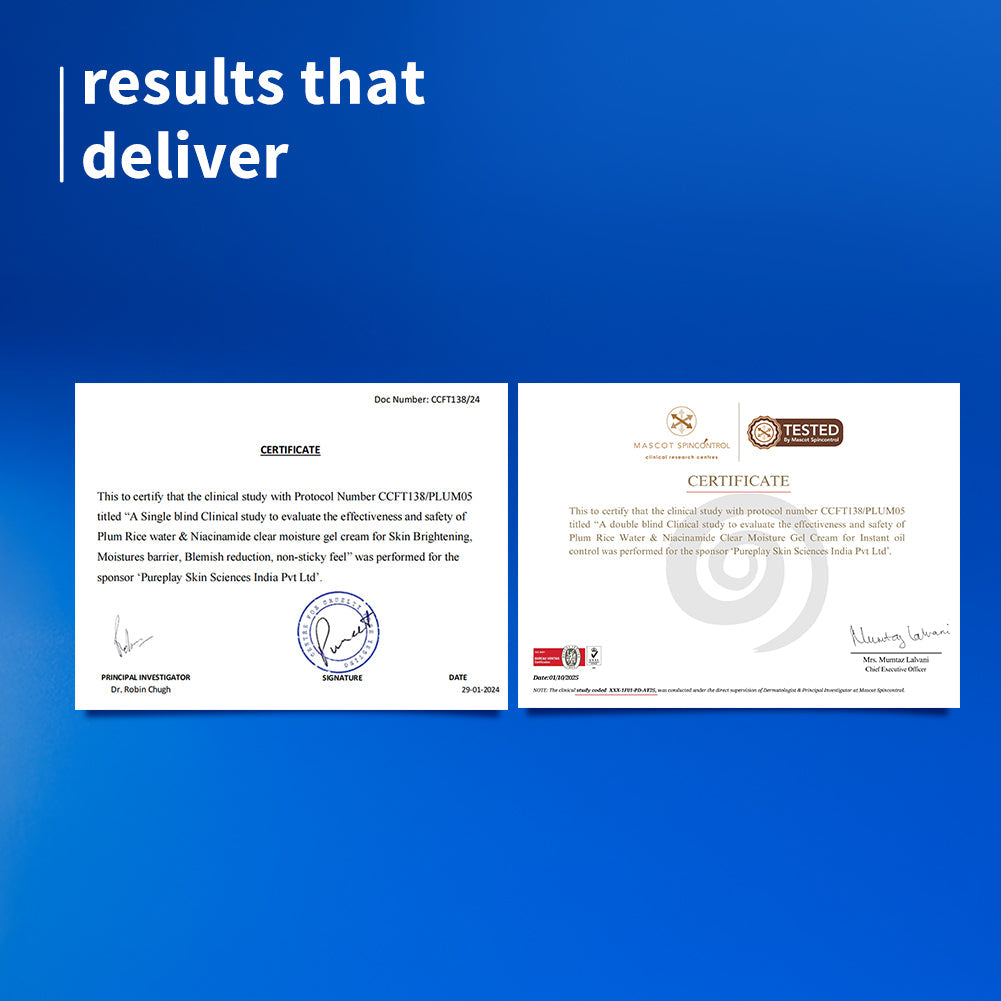 Plum 2% Niacinamide & Rice Water Brightening Gel Moisturizer | 2X Hydration | Brightens Skin In 2 Weeks | Non-Greasy, 50g