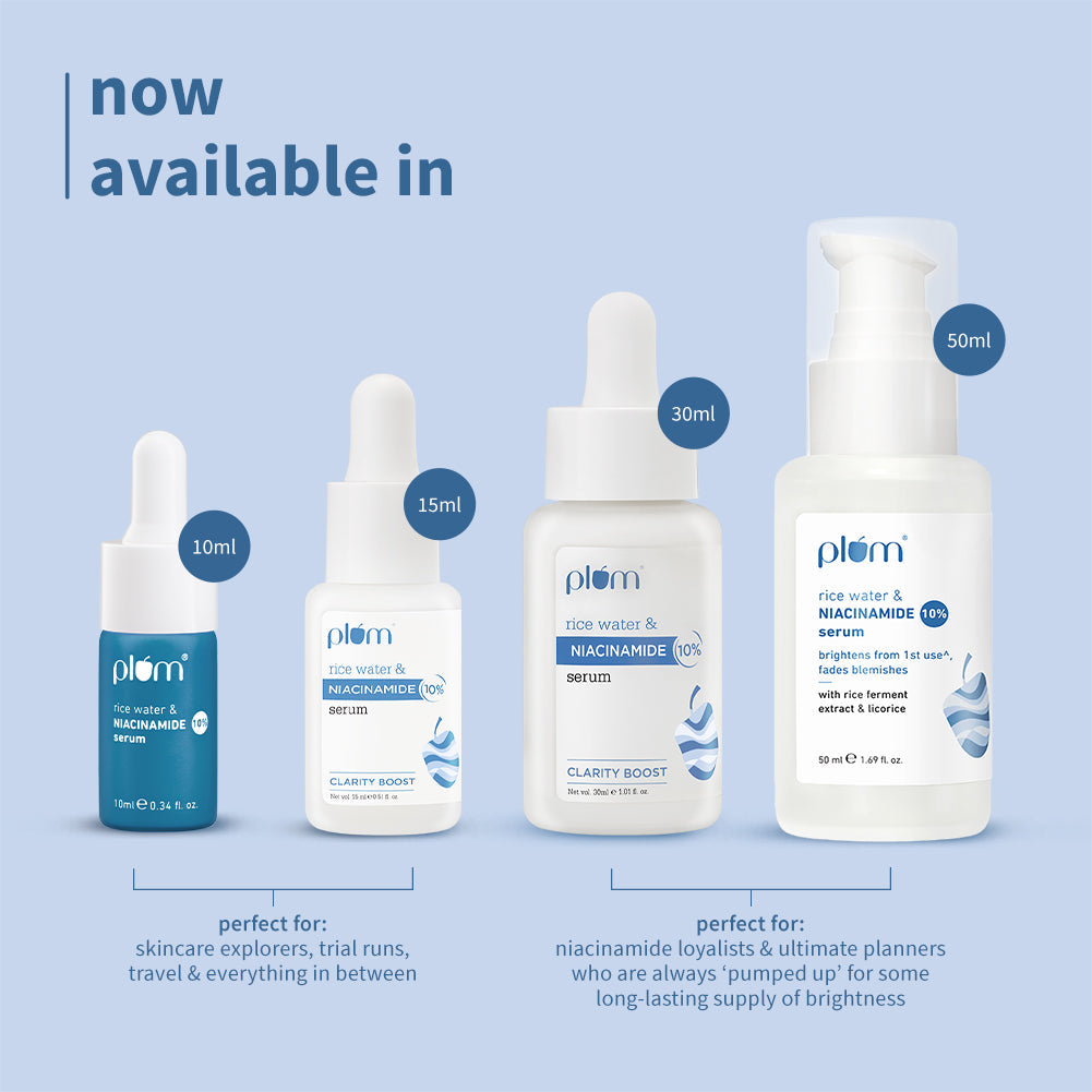 10% Niacinamide Face Serum with Rice Water (50 ml) - Pack of 2