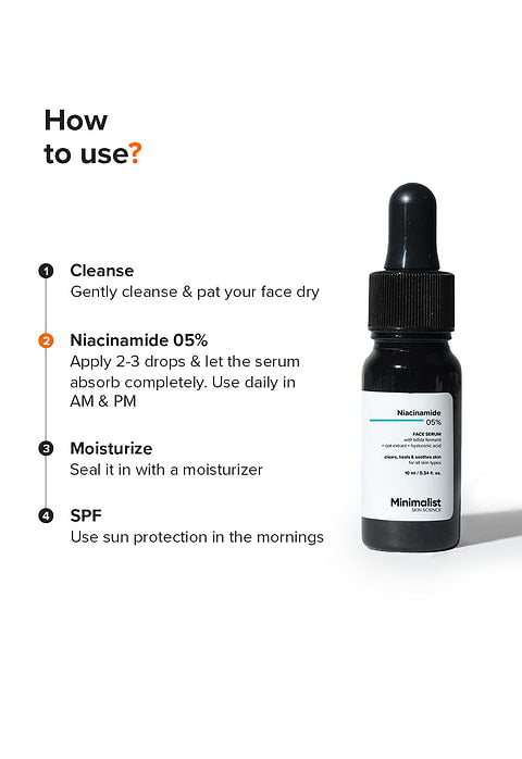 Minimalist Niacinamide 5% Face Serum 10ml For Hydrates, Repairs &amp; Soothes Skin, 10ml - Image 7 - Buy from Indicrest