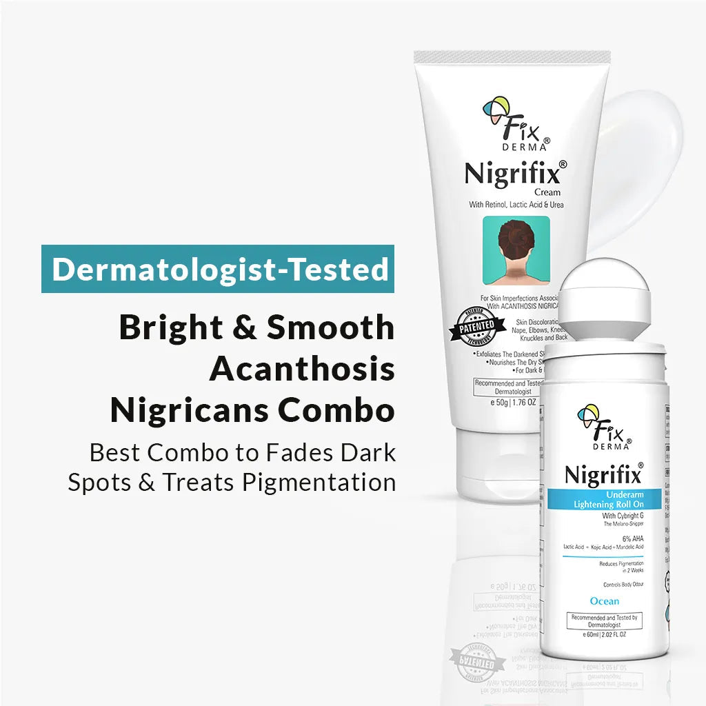 Fixderma Nigrifix Bright & Smooth Combo, Cream 50g + Roll-On 60ml - Buy from Indicrest