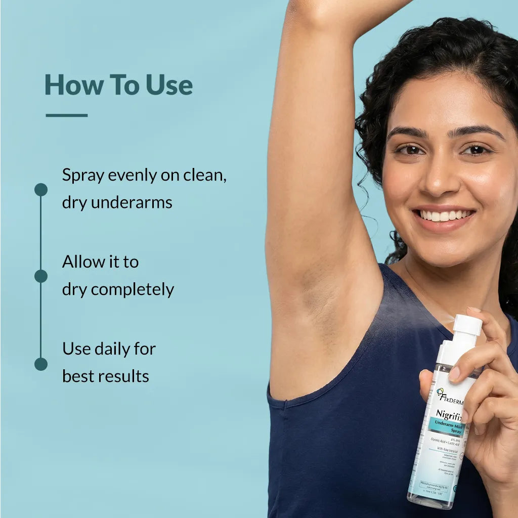 Fixderma Nigrifix Underarm Mist Spray, 100ml - Image 3 - Buy from Indicrest