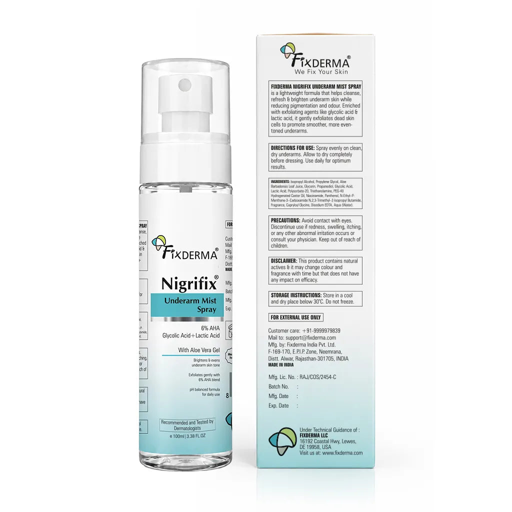 Fixderma Nigrifix Underarm Mist Spray, 100ml - Image 9 - Buy from Indicrest