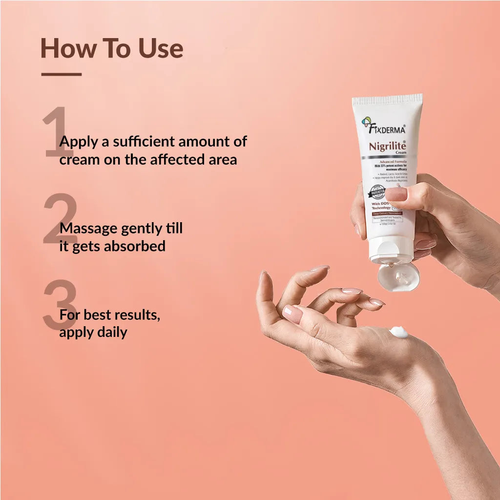 Fixderma Nigrilite Cream | A Specialized Formulation to Treat Hperpigmentation, 100g - Image 7 - Buy from Indicrest