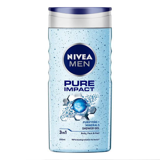 Nivea Men Pure Impact Shower Gel 250ml - Indicrest Buy at Indicrest