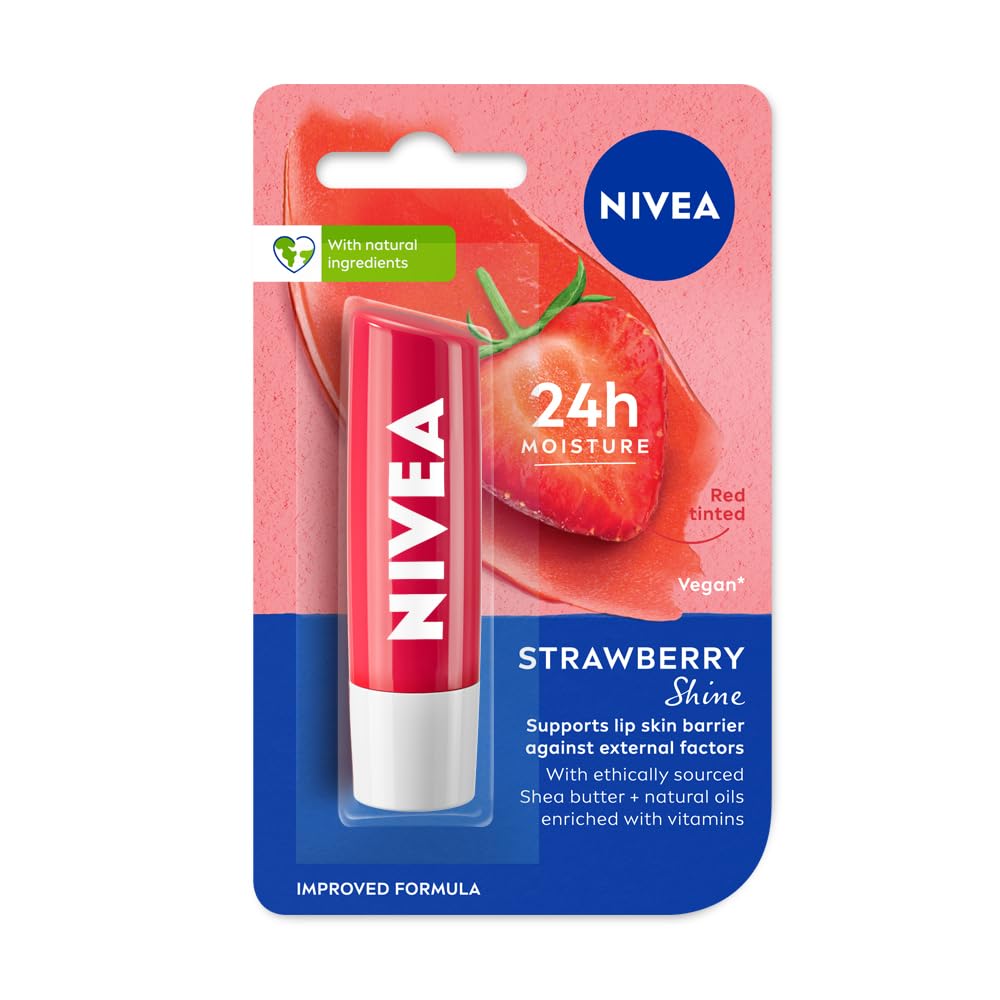 Nivea Strawberry Shine Lip Balm - Indicrest