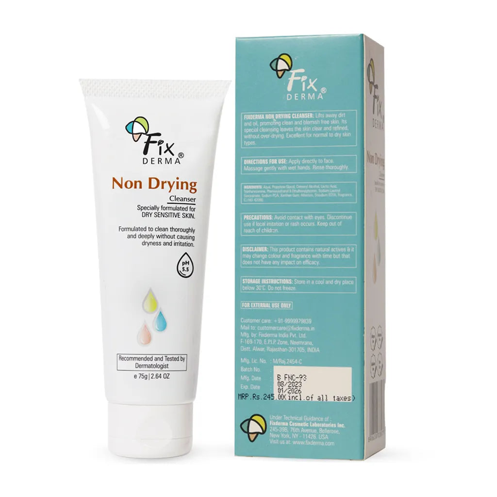 Fixderma Non-Drying Cleanser - Face wash for Dry Skin | A pH-Balanced Solution for Gentle yet Effective Cleansing, 60g - Image 10 - Buy from Indicrest