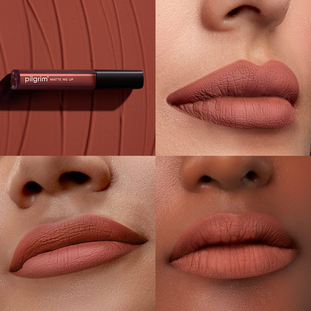 pilgrim matte me up liquid lipstick nude obsessed 04   Image 2   Buy from Indicrest