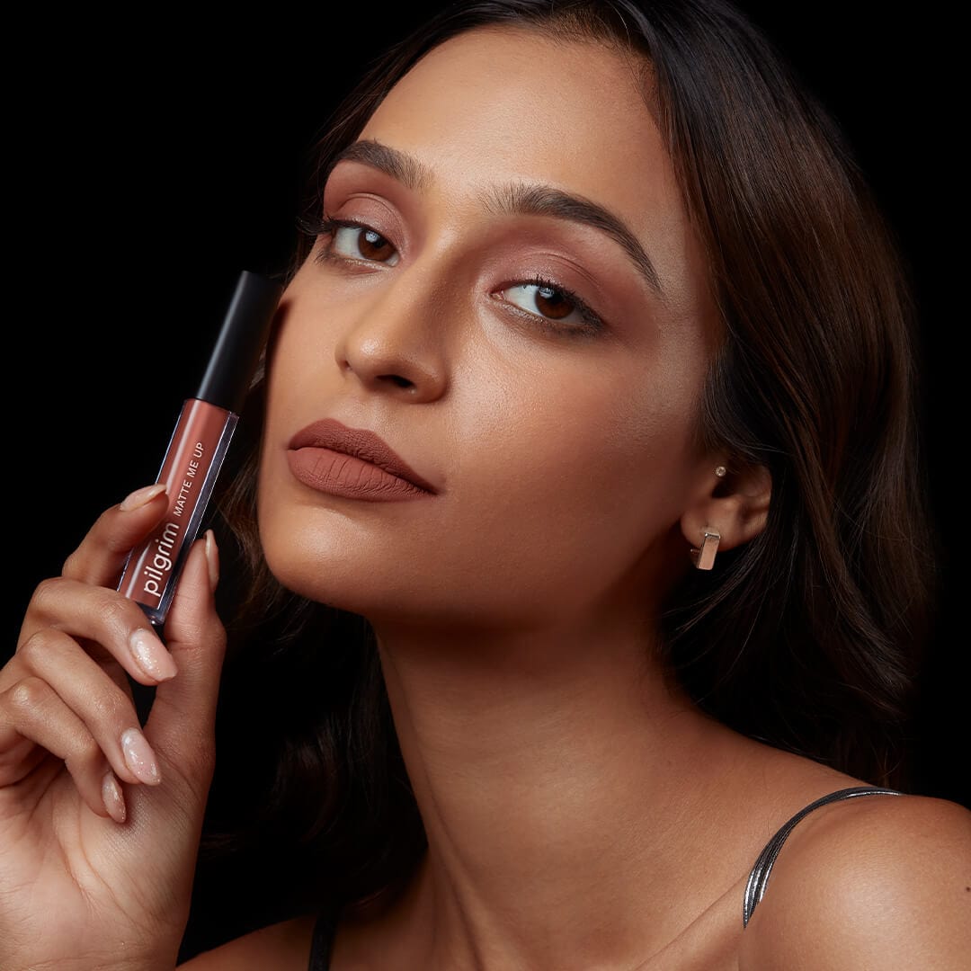 pilgrim matte me up liquid lipstick nude obsessed 04   Image 4   Buy from Indicrest