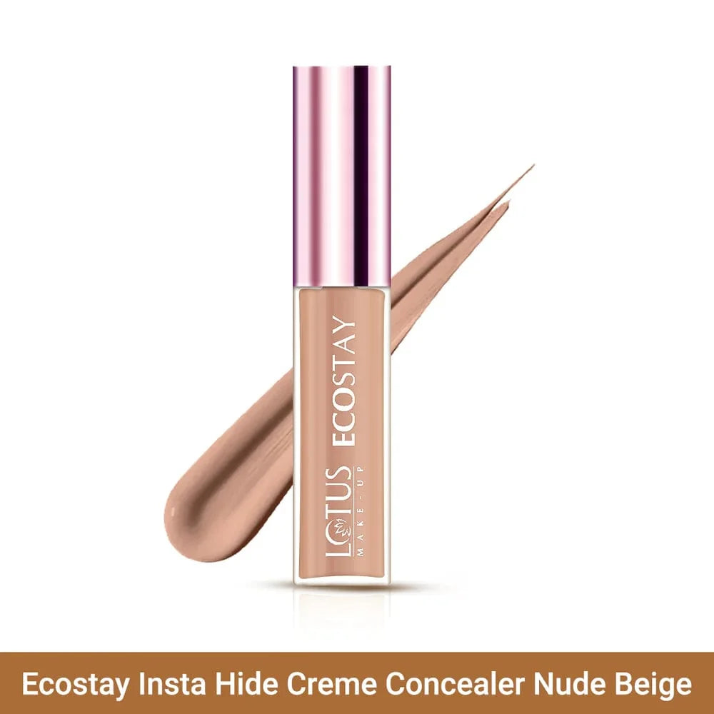 Lotus Herbals Ecostay Insta Hide Creme Concealer, Concealer Royal Ivory, 7g