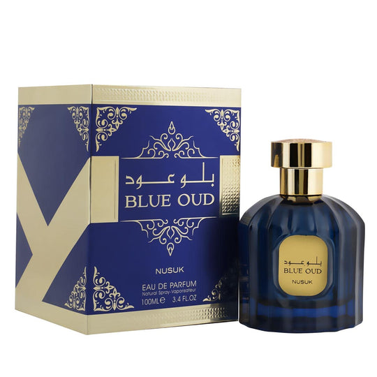 Nusuk Blue Oud Eau De Parfum Spray for Women, 100ml