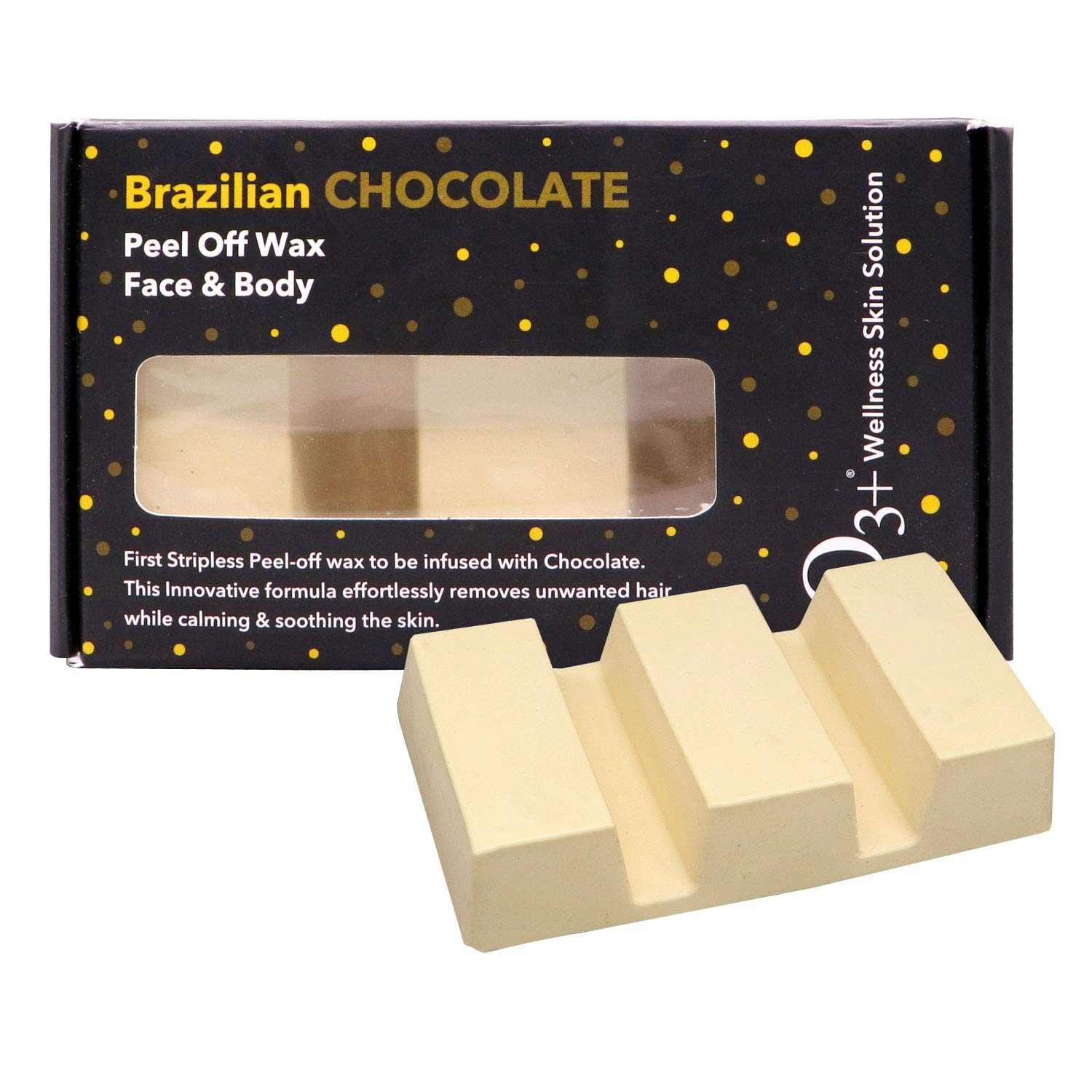 O3+ Brazilian Chocolate Peel Off Wax for Face & Body, 165g - Indicrest