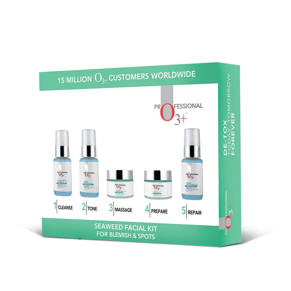 O3+ Seaweed Facial Kit for Brightening Skin (100g+15ml) - Indicrest