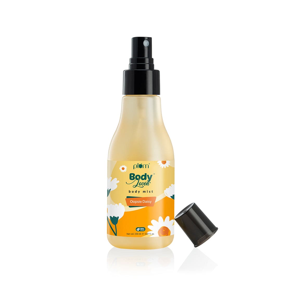 Plum Oopsie Daisy Body Mist by Plum BodyLovin' | Long Lasting | Travel-Friendly | Citrusy-Floral Fragrance | Perfume Body Spray, 150ml