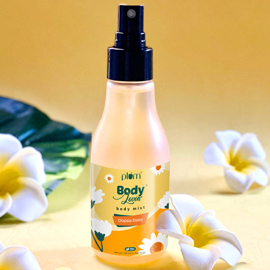 Plum Oopsie Daisy Body Mist by Plum BodyLovin' | Long Lasting | Travel-Friendly | Citrusy-Floral Fragrance | Perfume Body Spray, 150ml Buy at Indicrest