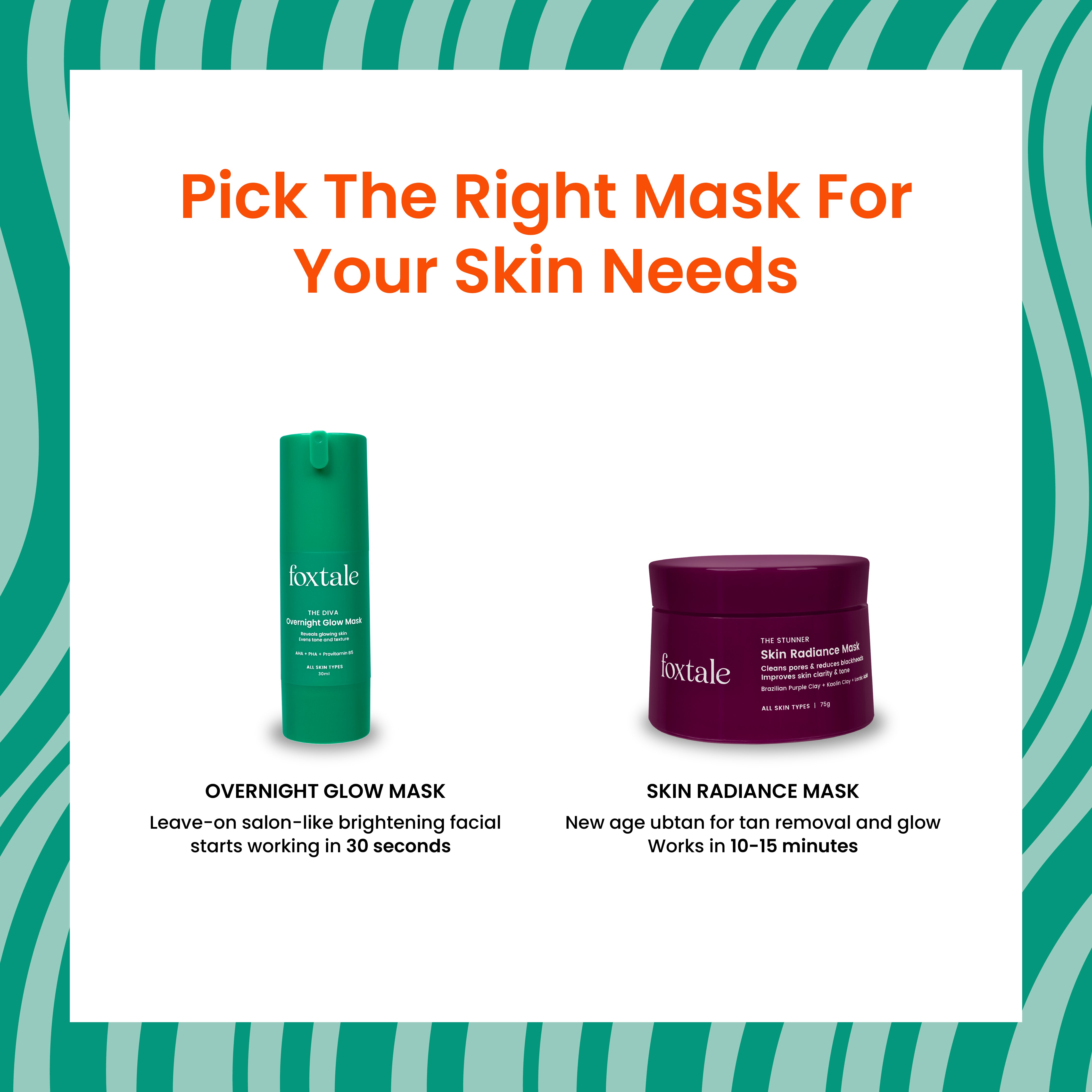 Foxtale Overnight Glow Mask For a salon-like brightening facial overnight | 30ml - Image 6 - Buy from Indicrest