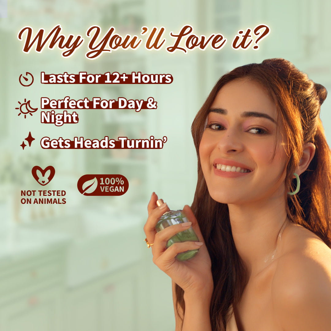 Plum Oh So Pistachio Eau De Parfum (Perfume) by Plum BodyLovin' | Long Lasting | Summer Gourmand Fragrance | Supremely Luxurious, 50ml