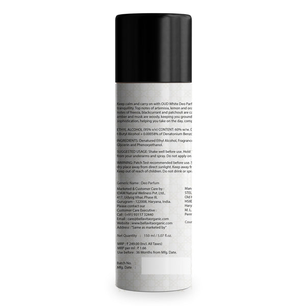 OUD WHITE Deodorant - 150ml - Image 7 - Indicrest