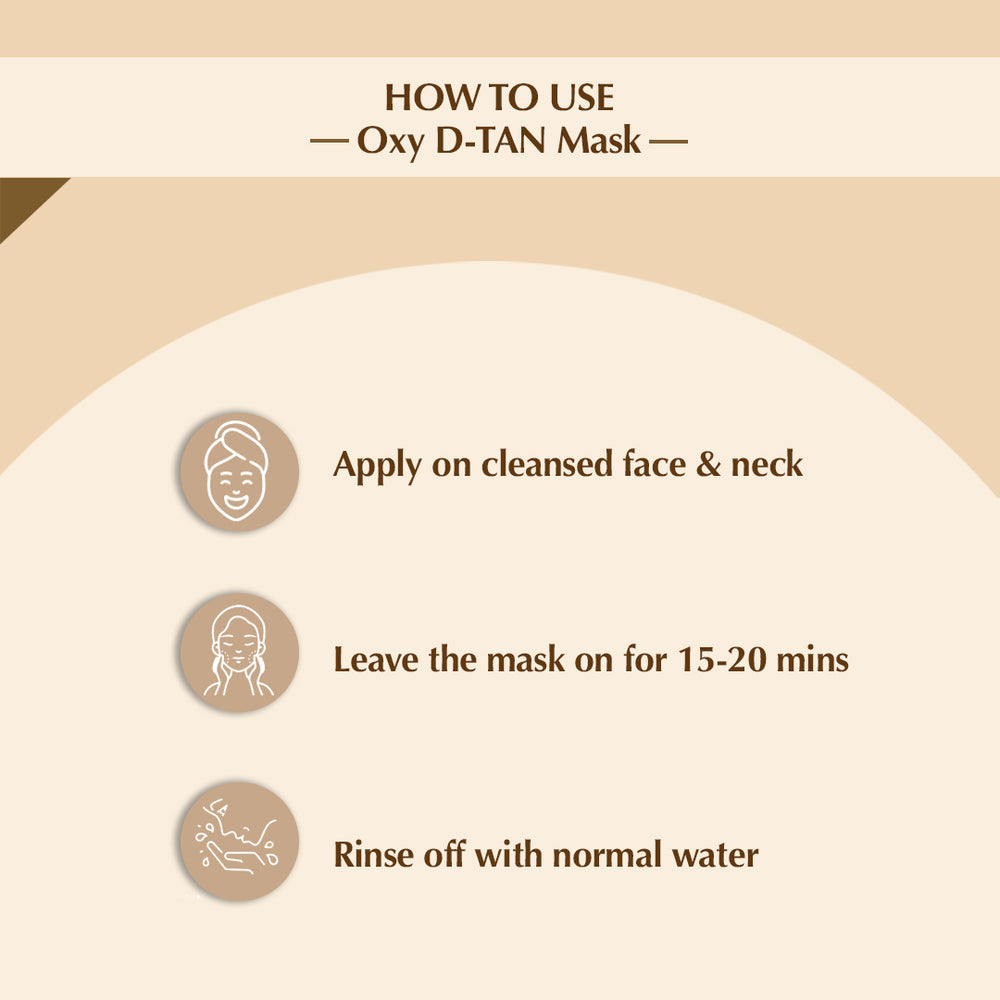 Sara Oxy D-TAN Mask, 400g + Gold Facial Kit, 43g - Image 7 - Buy from Indicrest