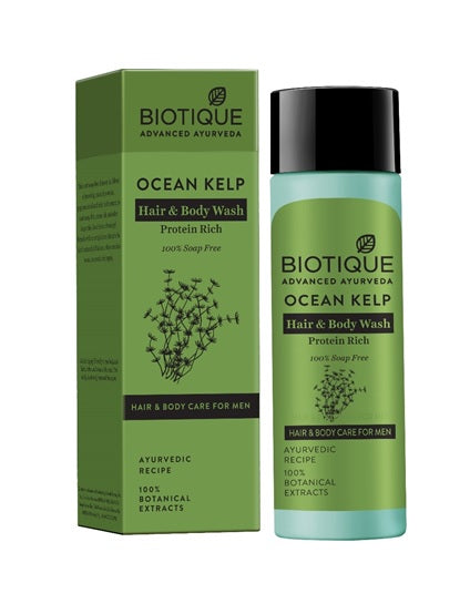 Biotique Ocean Kelp Hair & Body Wash Protein Rich, 120ml - Buy from Indicrest