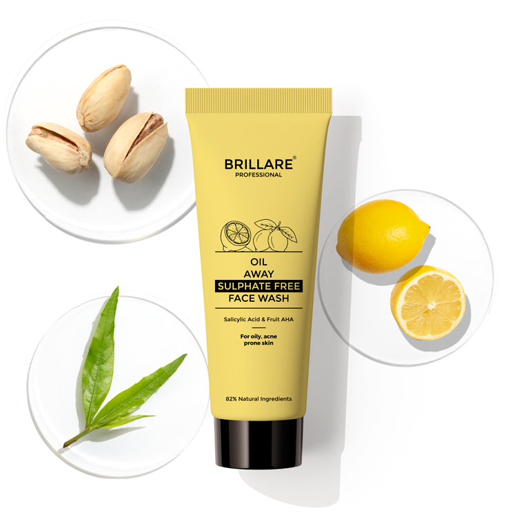 Brillare Mini Oil Away Face Wash For Oily, Acne Prone Skin, 20ml - Buy from Indicrest