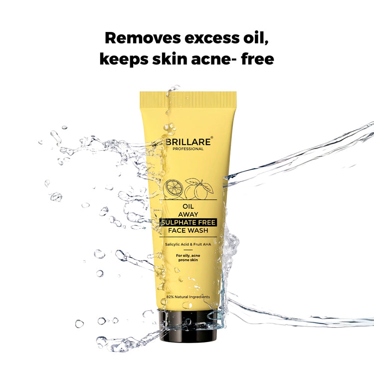 Brillare Mini Oil Away Face Wash For Oily, Acne Prone Skin, 20ml - Image 2 - Buy from Indicrest