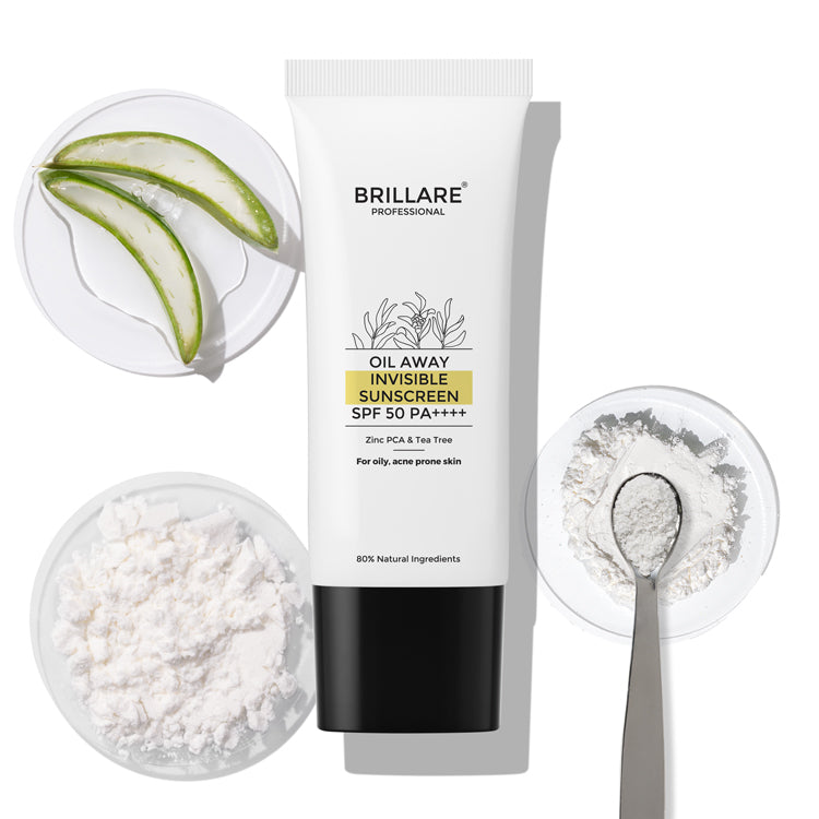 Brillare Oil Away Invisible Sunscreen with SPF50, 50g - Buy from Indicrest
