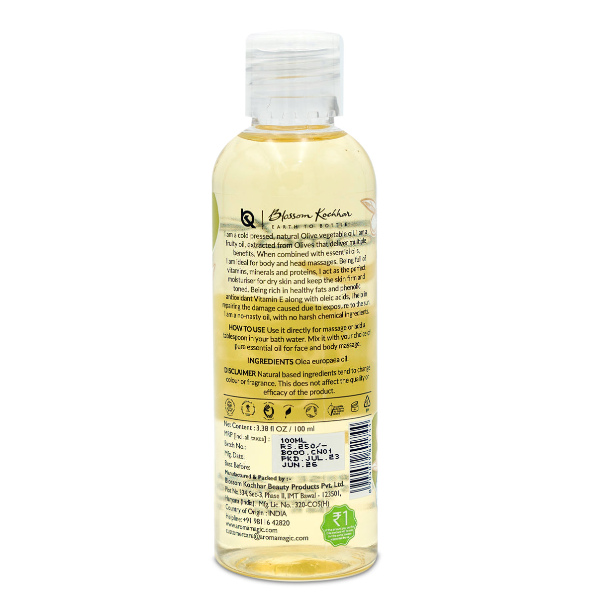 Aroma Magic Organic Olive Oil, 100ml - Image 9 - Buy from Indicrest