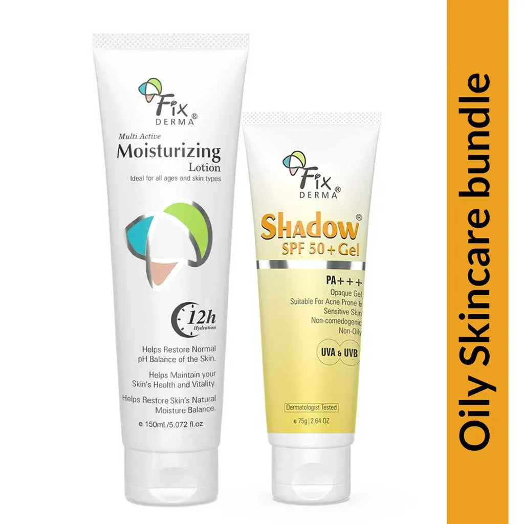 Fixderma Oily Skincare Bundle | Lightweight & Non-Sticky Solutions for oily Skin, Moisturizer 150ml + Sunscreen 75g - Image 2 - Buy from Indicrest