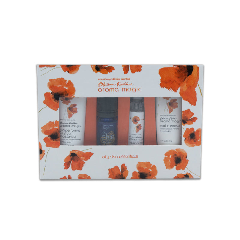 Aroma Magic Oily Skin Essentials Kit, Cleanser 20g + Toner 20ml + Skin Oil 5ml + Lotion 20ml - Buy from Indicrest