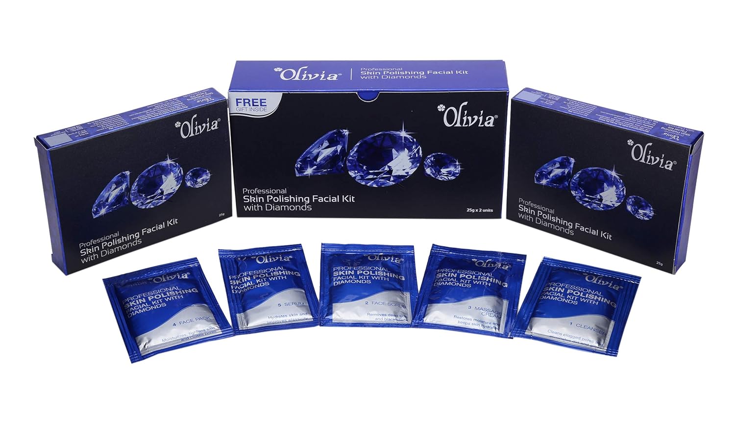 Olivia Diamond Facial Kit, 50g - Indicrest