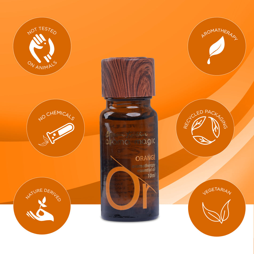 Aroma Magic Orange Essential Oil - Refreshes Mood & Improves Digestion, 10ml - Image 6 - Buy from Indicrest