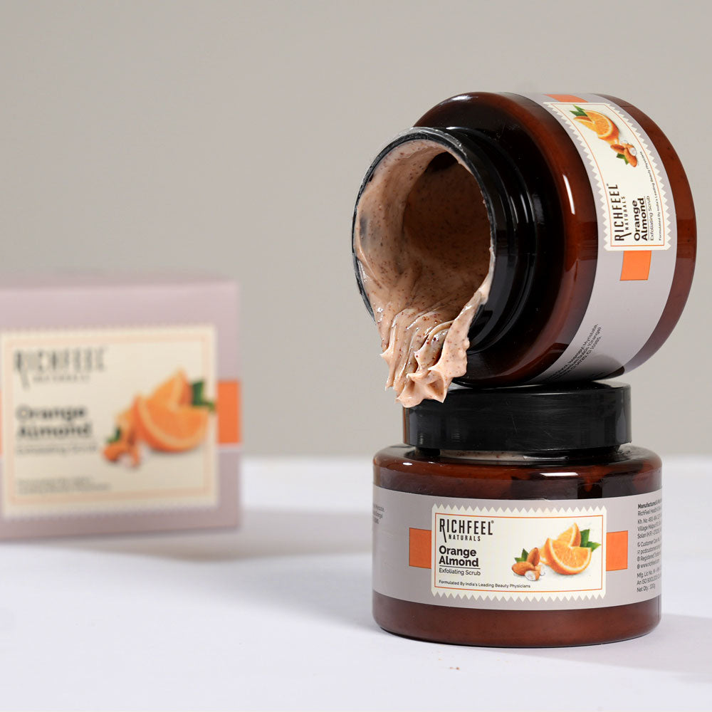 Richfeell Orange Almond Exfoliating Scrub 100 g Pack of 3 - Image 5 - Buy from Indicrest