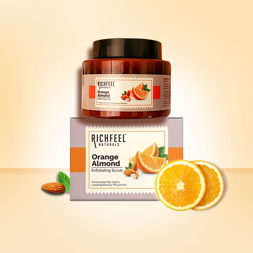 Richfeell Orange Almond Exfoliating Scrub 100 g - Buy from Indicrest