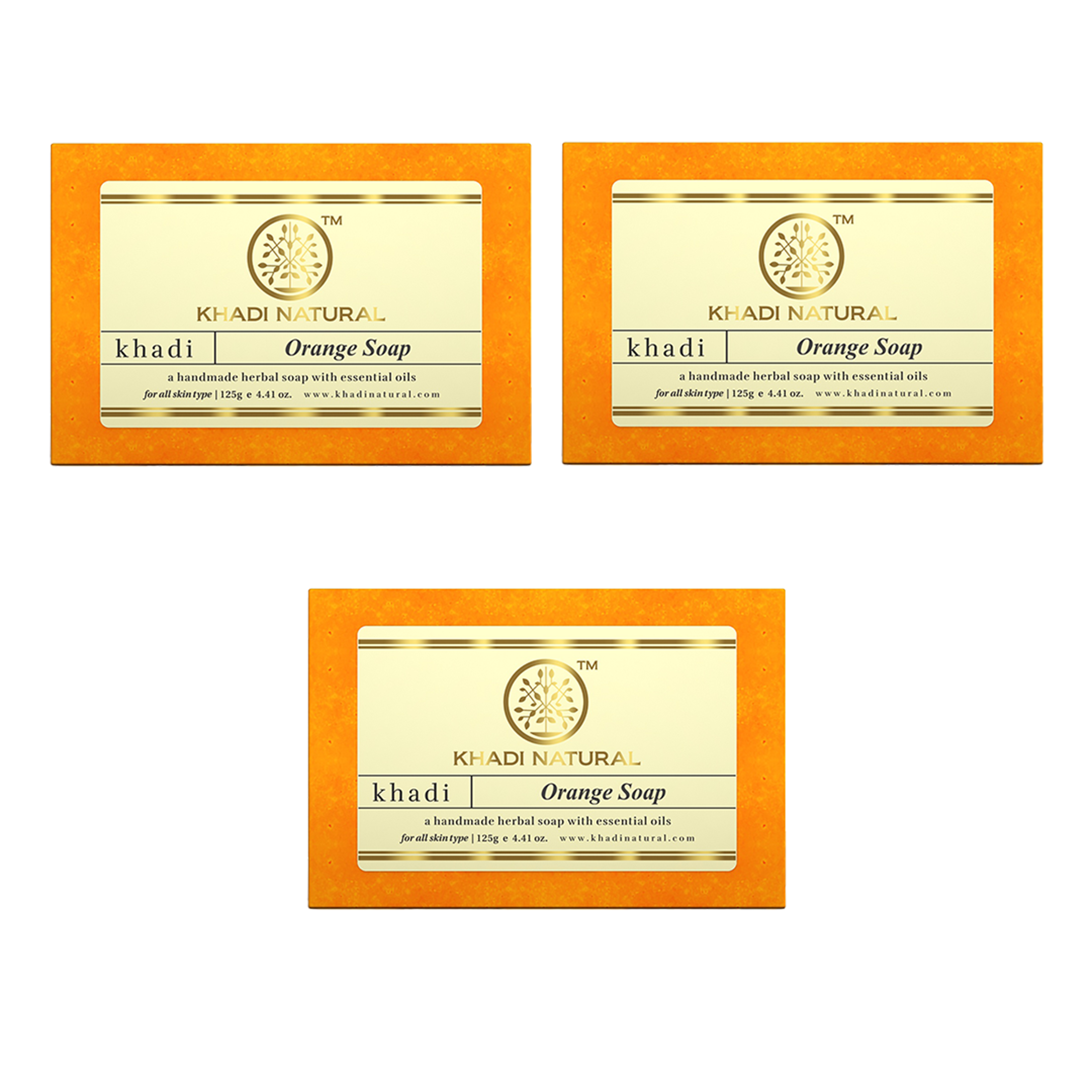 Khadi Natural Orange Soap 125gm - Image 9 - Buy from Indicrest