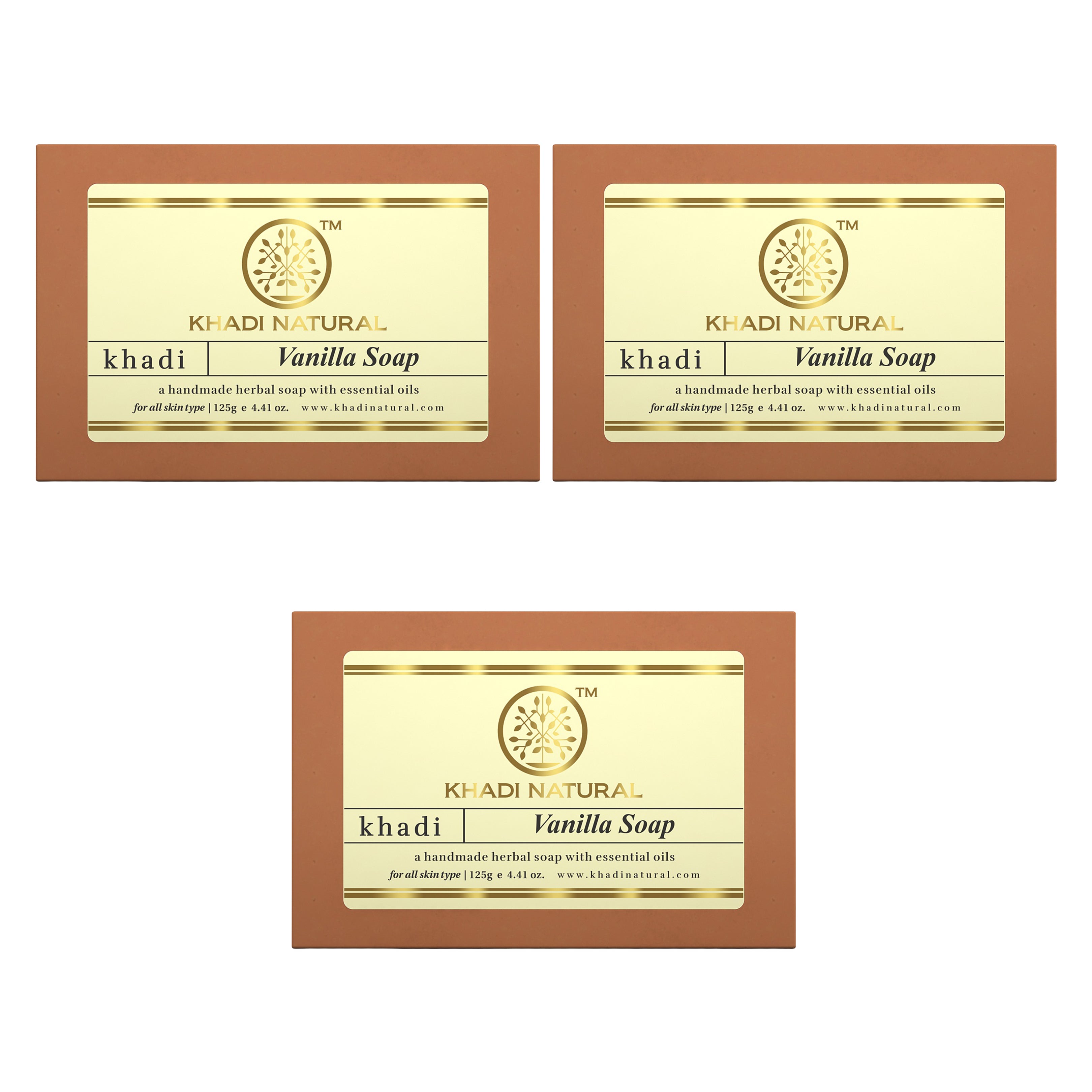 Khadi Natural Vanilla Soap - 125gm - Image 9 - Buy from Indicrest