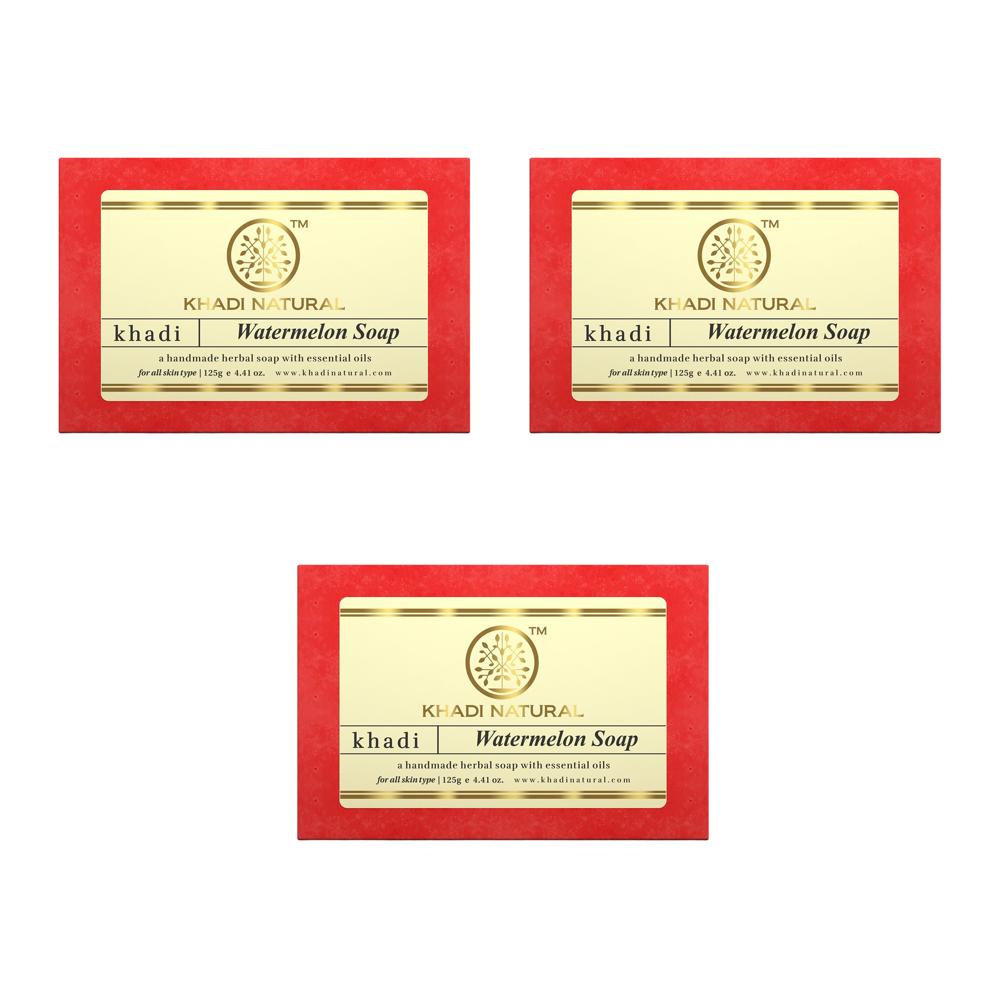 Khadi Natural Herbal Watermelon Soap - 125gm - Image 9 - Buy from Indicrest