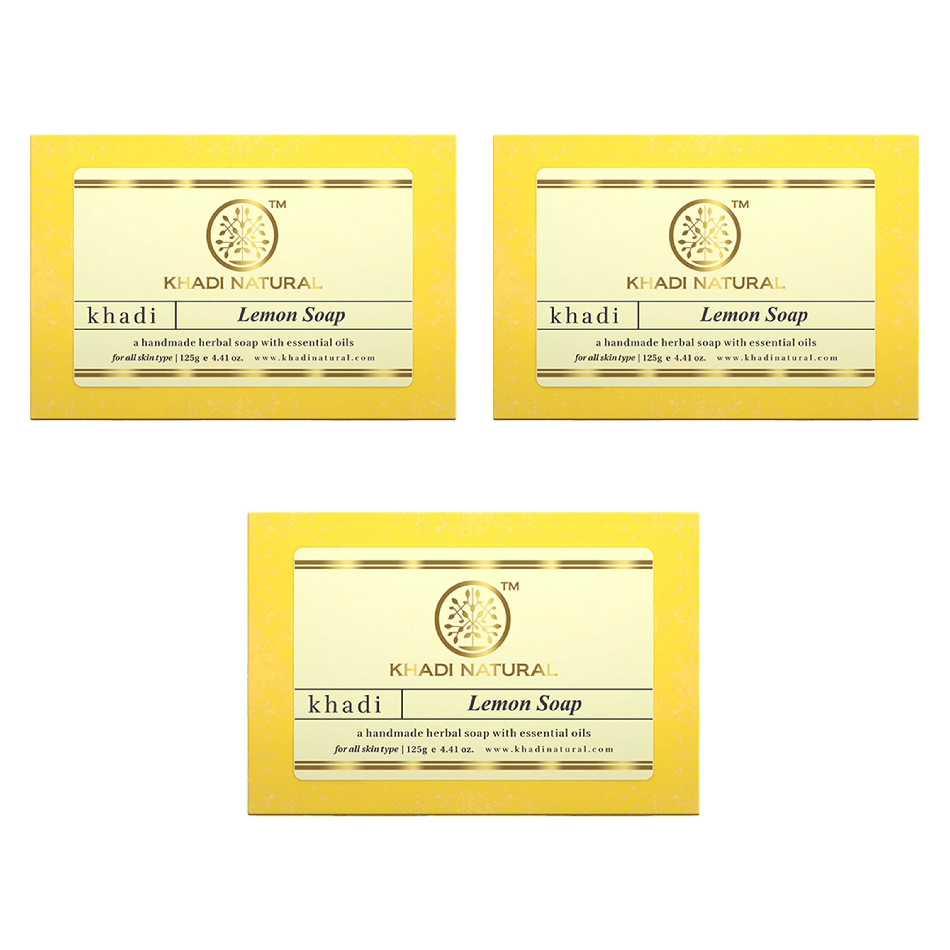 Khadi Natural Herbal Lemon Soap 125gm - Image 9 - Buy from Indicrest