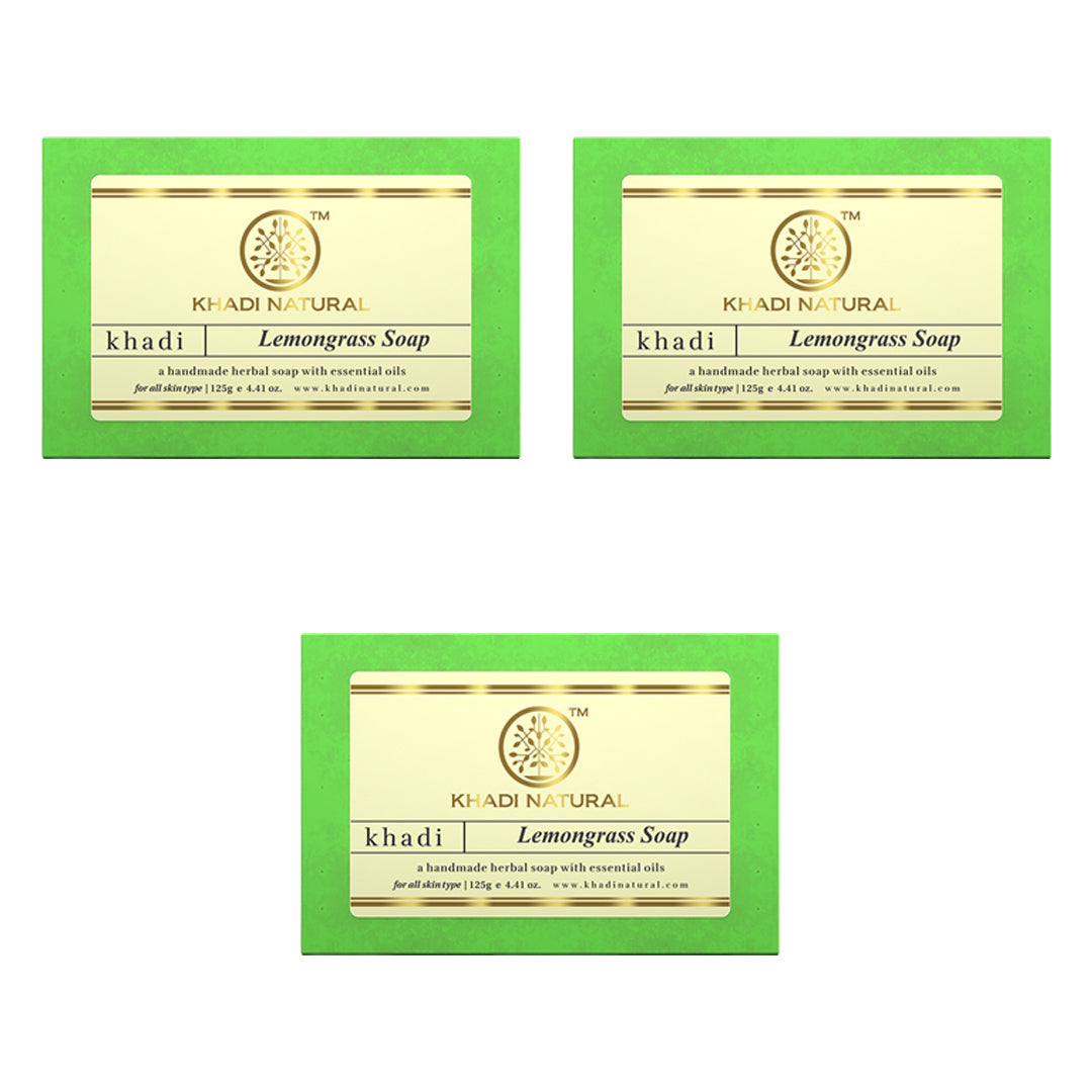 Khadi Natural Herbal Lemongrass Soap - 125gm - Image 7 - Buy from Indicrest
