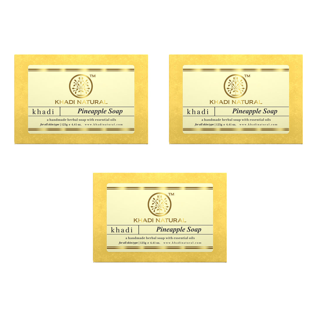 Khadi Natural Pineapple Soap - 125gm - Image 9 - Buy from Indicrest
