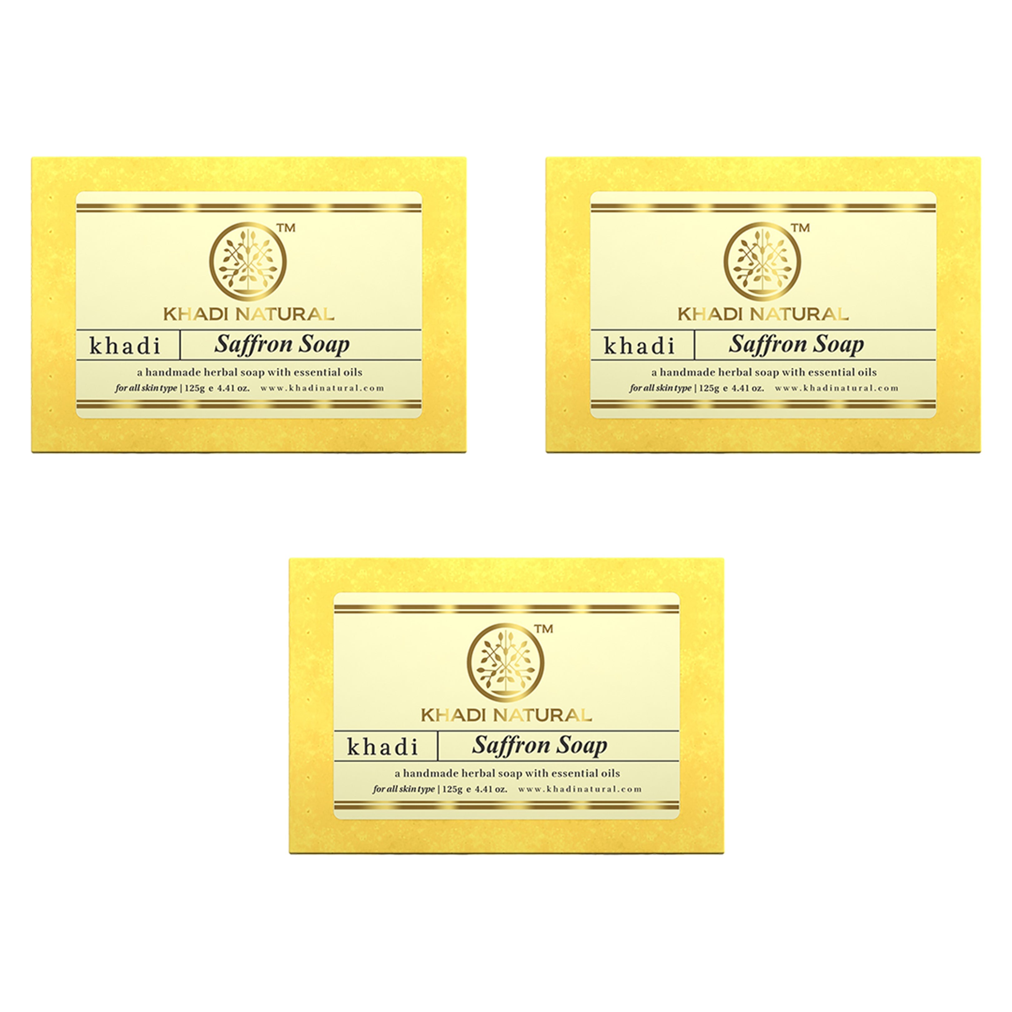 Khadi Natural Saffron Combo Pack Of 3 – 125gm Each - Buy from Indicrest