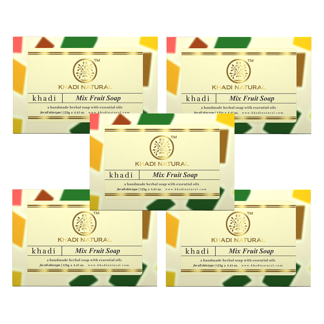 Khadi Natural Mix Fruit Soap 125gm - Image 10 - Buy from Indicrest