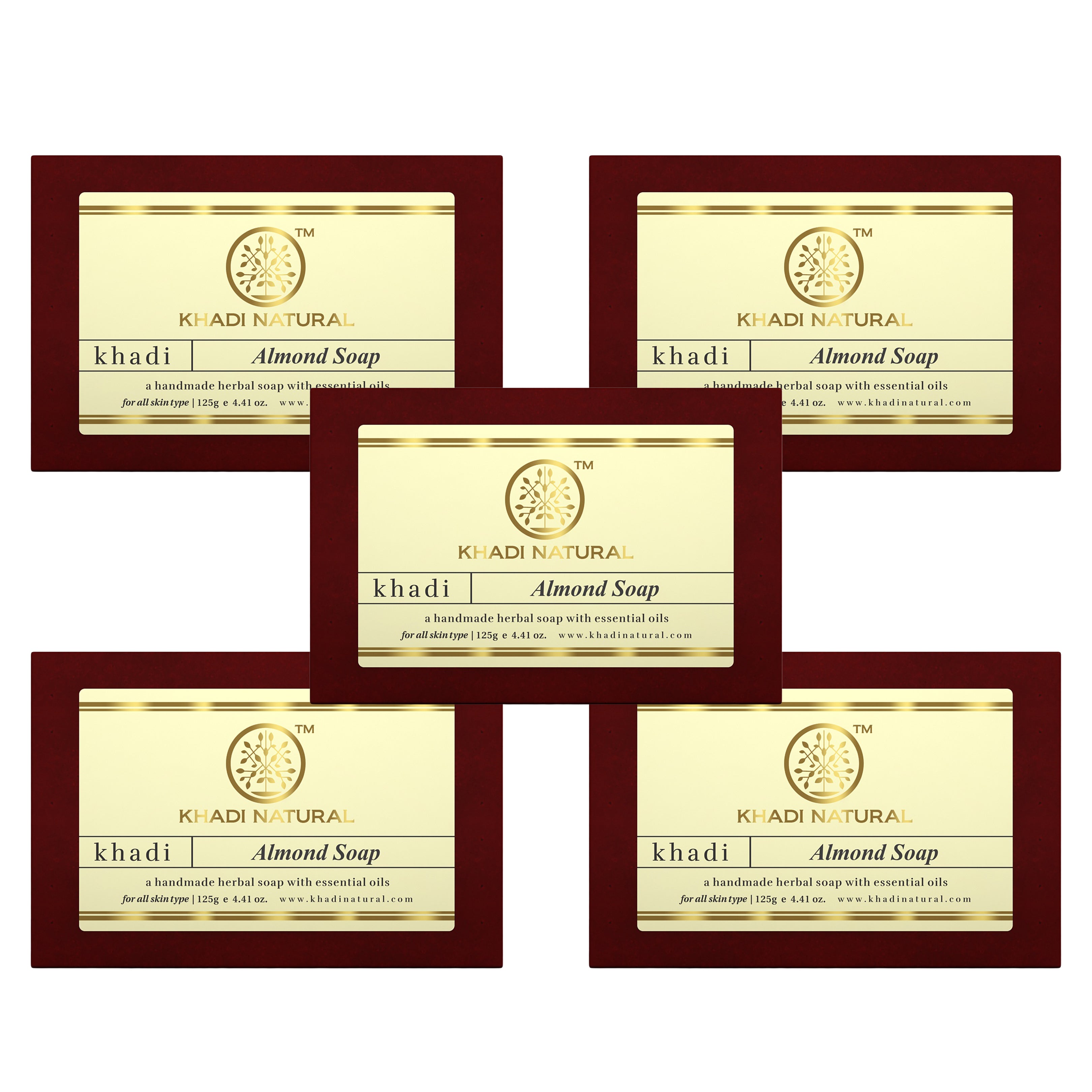 Khadi Natural Almond Soap - 125gm - Image 9 - Buy from Indicrest