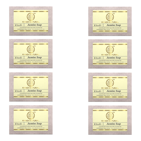 Khadi Natural Herbal Jasmine Soap Combo Pack Of 8 – 125gm Each - Buy from Indicrest