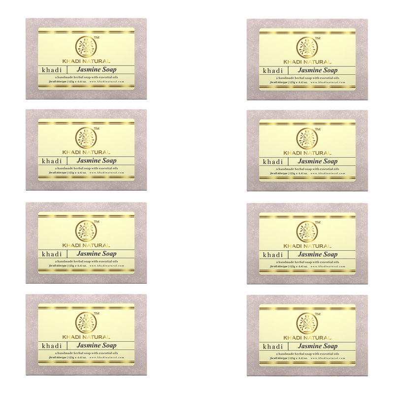 Khadi Natural Herbal Jasmine Soap Combo Pack Of 8 – 125gm Each - Buy from Indicrest