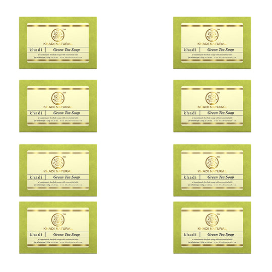 Khadi Natural Green Tea Soap Combo Pack Of 8 – 125gm Each - Buy from Indicrest