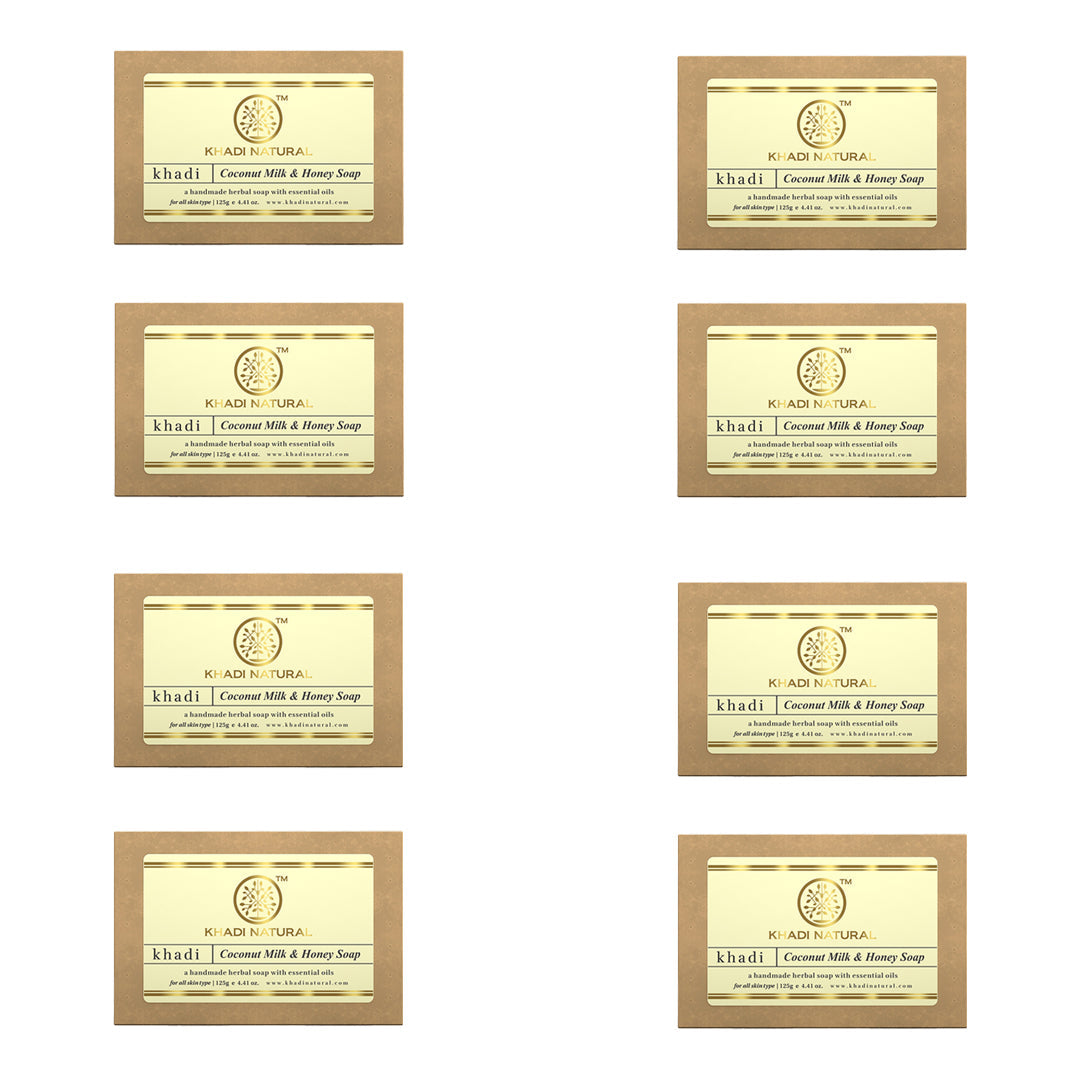 Khadi Natural Coconut Milk & Honey Soap 125gm - Image 8 - Buy from Indicrest