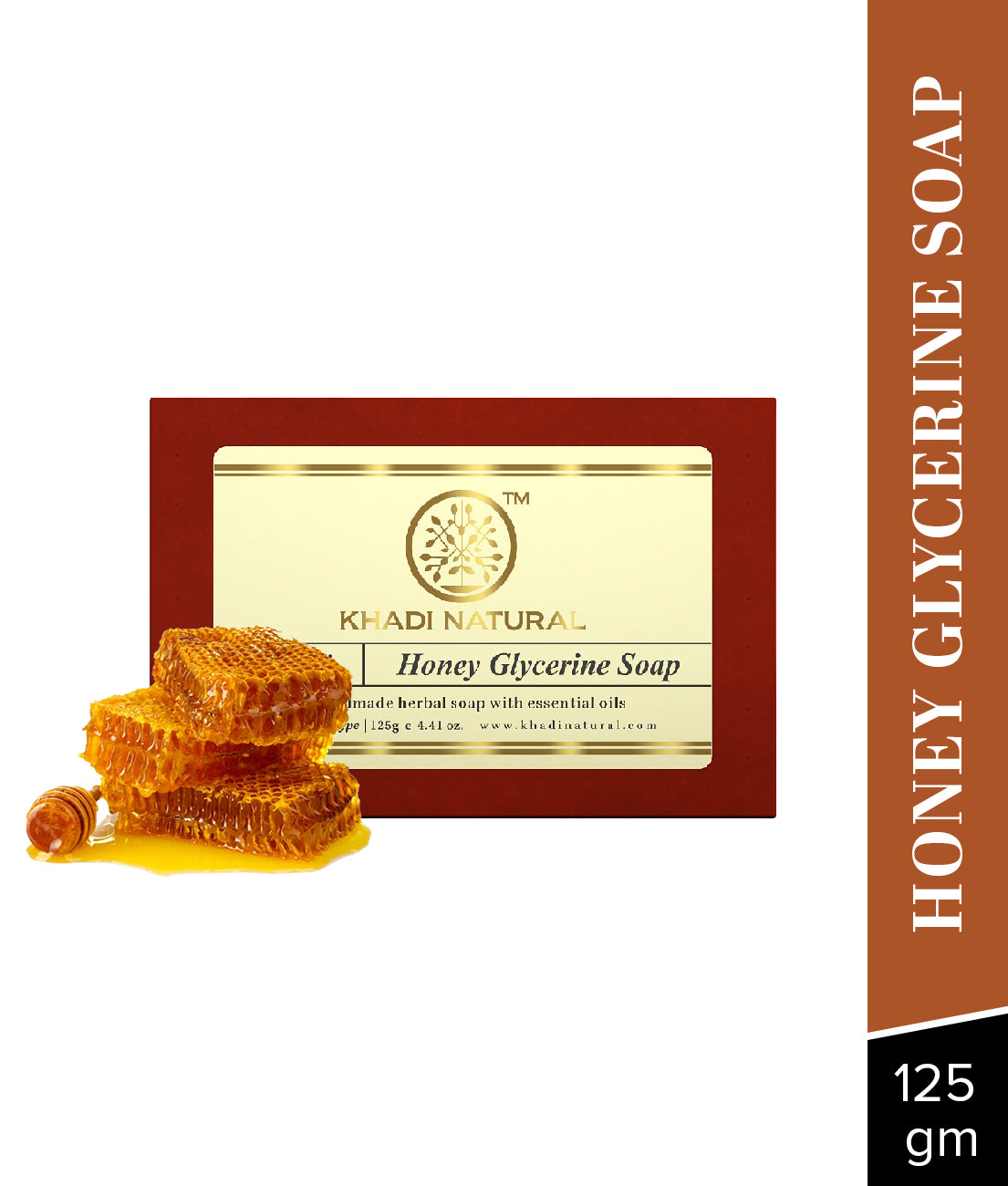 Khadi Natural Honey Glycerine Soap 125gm - Image 7 - Buy from Indicrest