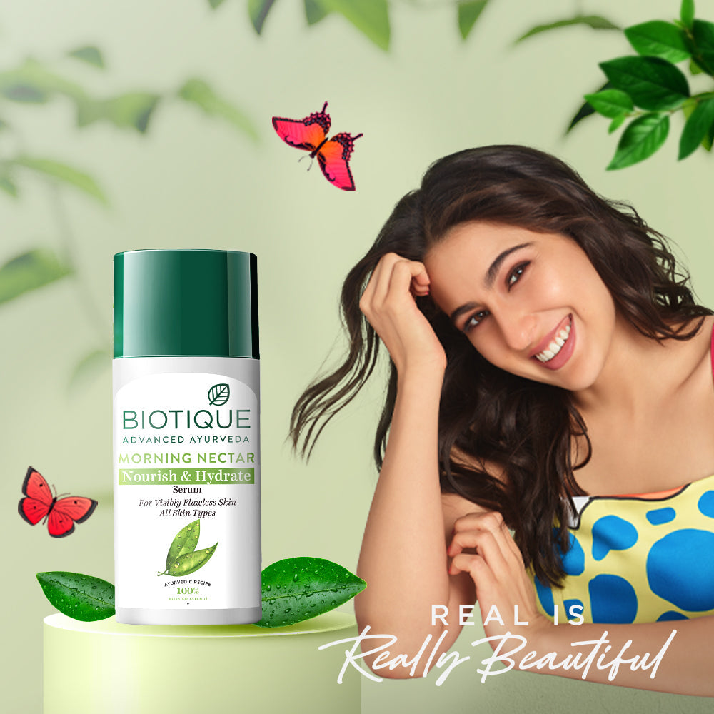 Biotique Morning Nectar Nourish & Hydrate Serum, 40ml - Image 2 - Buy from Indicrest