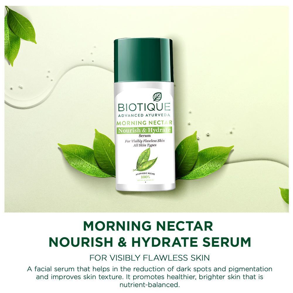 Biotique Morning Nectar Nourish & Hydrate Serum, 40ml - Image 3 - Buy from Indicrest
